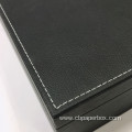 Handmade Black Tea Leather Packaging Box For Gift